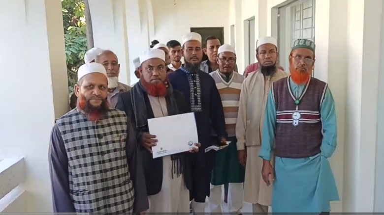 সুনামগঞ্জ-৪ আসনে মাওলানা আমিরুল ইসলামের পক্ষে মনোনয়ন ফরম সংগ