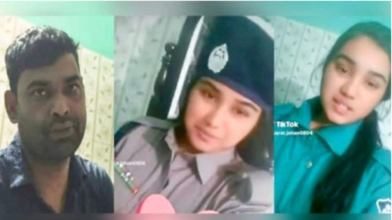 রাজশাহীতে স্বামীর পোশাক পরে স্ত্রীর টিকটক কনস্টেবল প্রত্যাহার